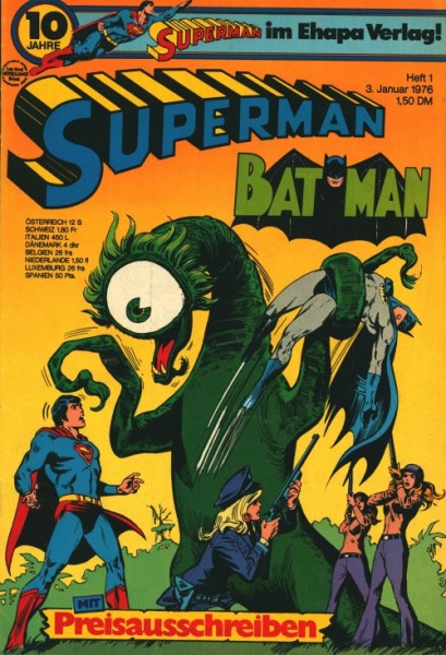 Superman (Ehapa, Gb.) Jahrgang 1976 Nr. 1-26