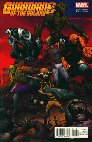 Guardians of the Galaxy (2015) 1:25 Valerio Schiti Variant Cover 1