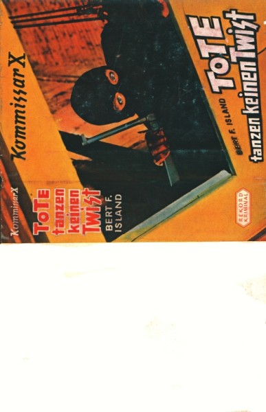 Kommissar X Leihbuch SU Tote tanzen keinen Twist (Rekord) nur Schutzumschlag