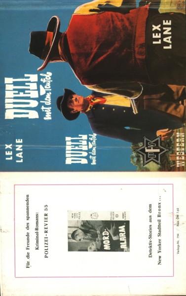 Lane, Lex Leihbuch SU Duell mit dem Teufel (Feldmann) nur Schutzumschlag