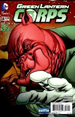 Selfie Variant Cover Green Lantern Corps 34