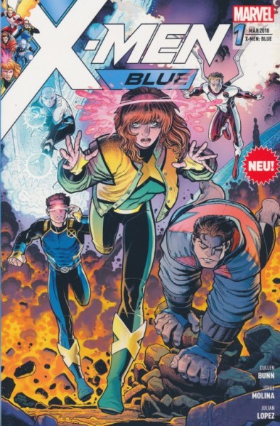 X-Men: Blue (Panini, Br.) Nr. 1-5 kpl. (Z1)