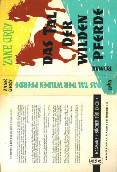 Grey, Zane Leihbuch SU Tal der wilden Pferde (Awa) nur Schutzumschlag