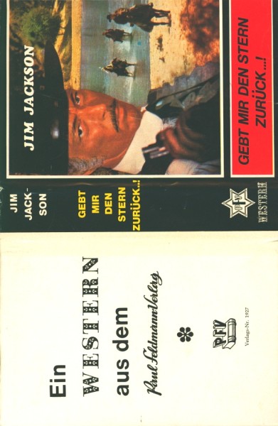 Jackson, Jim Leihbuch SU Gebt mir den Stern zurück (Feldmann) nur Schutzumschlag