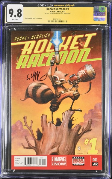 Rocket Raccoon (2014) #1 signed by Skottie Young CGC 9.8