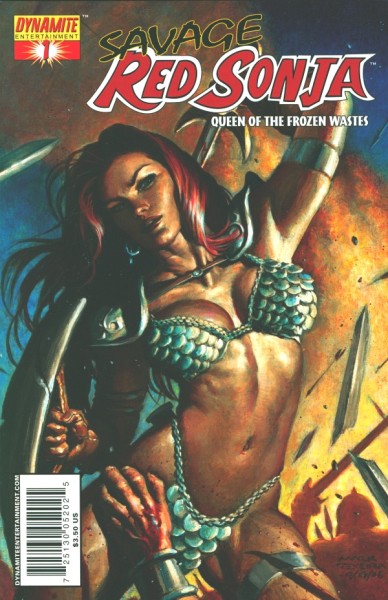Savage Red Sonja: Queen of the Frozen Wastes (2006) Mark Texeira Variant Cover 1