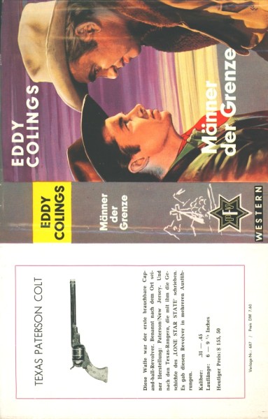 Colings, Eddy Leihbuch SU Männer der Grenze (Feldmann) nur Schutzumschlag