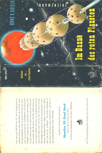 Kaiser, Hans K. Leihbuch SU Im Banne des roten Planeten (Thienemann) nur Schutzumschlag