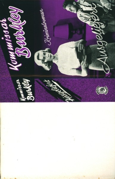 Kommissar Burkley Leihbuch SU Ausgeliefert (Liebel) nur Schutzumschlag