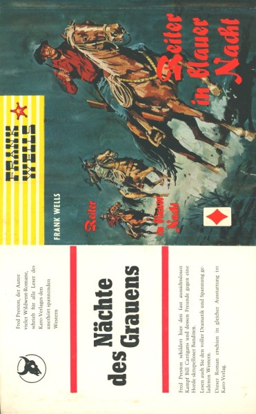 Wells, Frank Leihbuch SU Reiter in blauer Nacht (Karo) nur Schutzumschlag