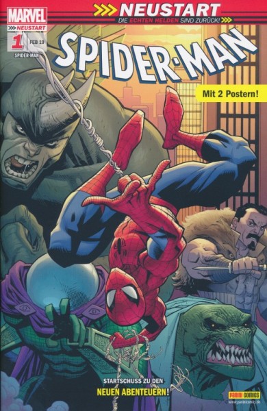 Spider-Man (Panini, Gb., 2019) Nr. 1-3,5-7,13,16,18-25,27,32-35,37,38,40-41,43-44,46