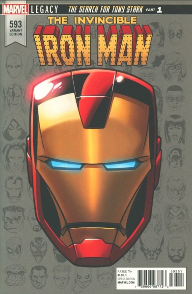 Invincible Iron Man (2017) 1:10 Variant Cover 593