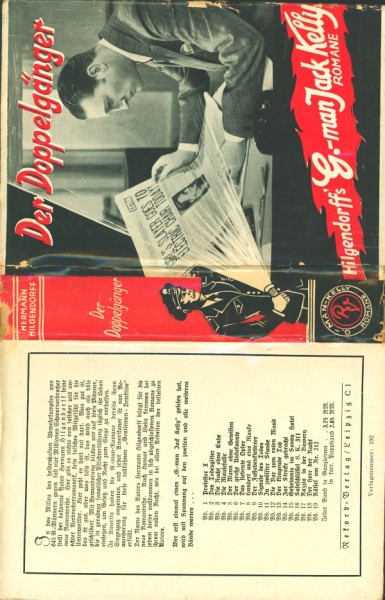 G-Man Jack Kelly Leihbuch VK SU Doppelgänger (Rekord) Vorkrieg nur Schutzumschlag