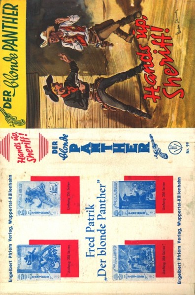 Blonde Panther LB SU Hands up, Sheriff! (Pfriem) Leihbuch nur Schutzumschlag