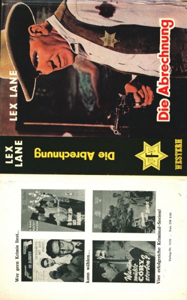 Lane, Lex Leihbuch SU Abrechnung (Feldmann) nur Schutzumschlag