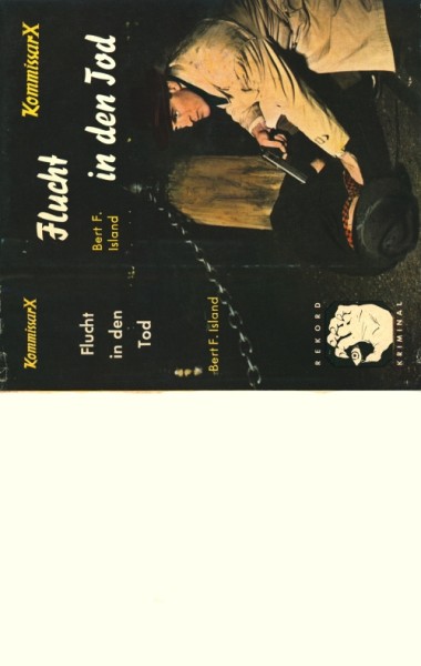 Kommissar X Leihbuch SU Flucht in den Tod (Rekord) nur Schutzumschlag