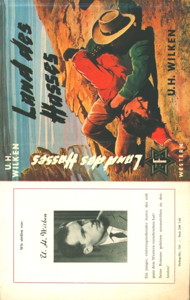 Wilken, U.H. Leihbuch SU Land des Hasses (Feldmann) nur Schutzumschlag