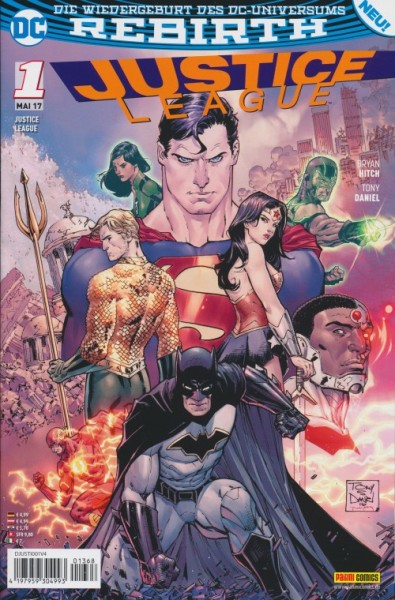 Justice League (Panini, Gb., 2017) Nr. 1-20 kpl. + Rebirth Special (Z1)