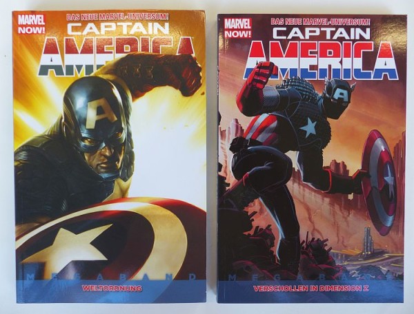 Captain America Megaband (Panini, Br.) Nr. 1+2 kpl. (Z1-2)