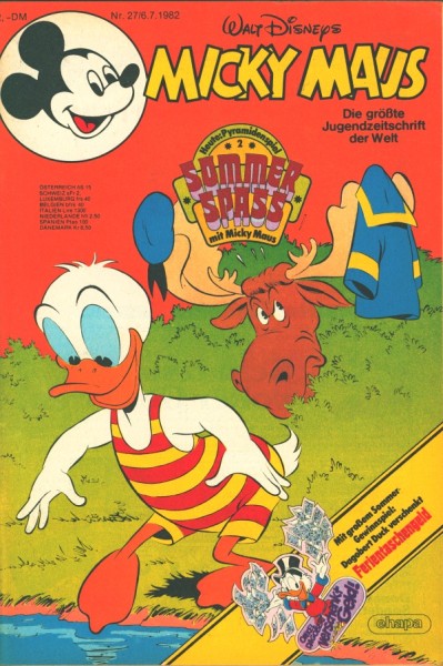 Micky Maus mit allen festen Beilagen Jahrgang 1982 (Ehapa, Gb.) Nr. 1-52