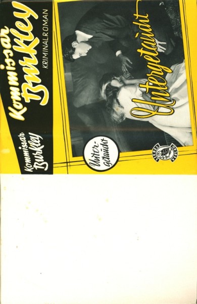 Kommissar Burkley Leihbuch SU Untergetaucht (Liebel) nur Schutzumschlag