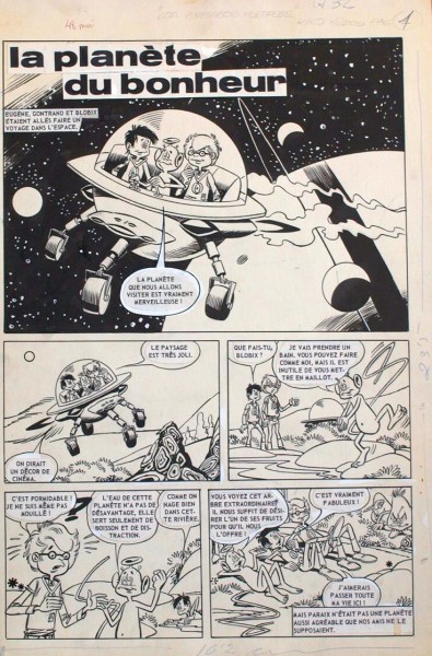 Originalzeichnung (1321) Kiko-2000 8 Seiten zus. ÜF