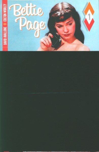 Bettie Page (2017) Black Bag Variant Cover 1