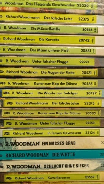 Paket 3916 17 verschiedene Roman Taschenbücher von Richard Woodman (Z0-2)