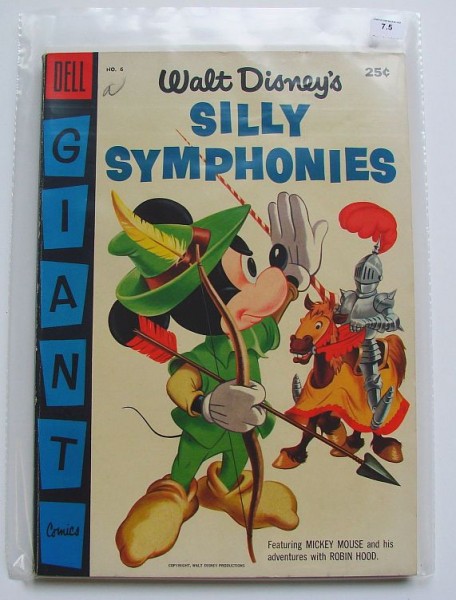 Dell Giant Comics - Silly Symphonies Nr.6 Graded 7.5