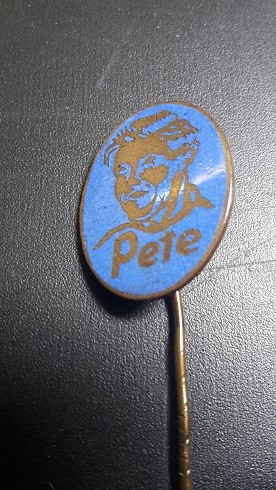 Pete Anstecknadel blau/gold (Original)