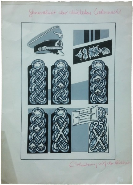 Originalzeichnung (1671) Landser KF