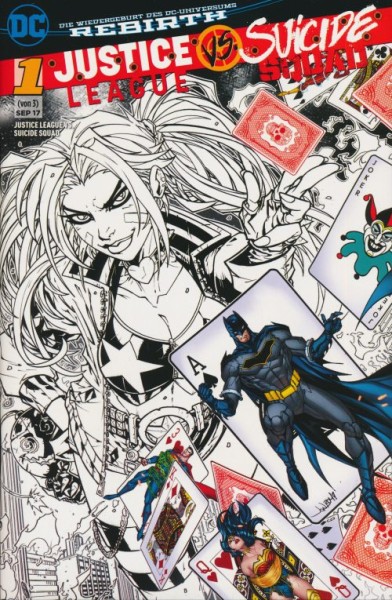 Justice League vs Suicide Squad (Panini, Gb.) Variant Nr. 1 Deep Red Variant