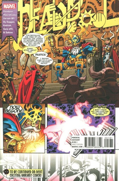 Deadpool (2016) Secret Variant Cover 1