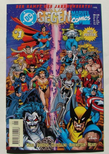 DC gegen Marvel Comics (Dino, Gb.) Nr. 1-38 kpl. (Z0-2)