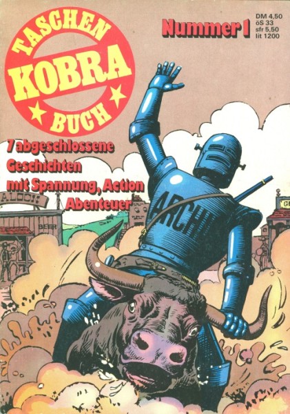 Kobra Taschenbuch (Gevacur, Br.) Nr. 1-4 kpl. (Z2)