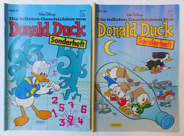 Tollsten Geschichten von Donald Duck (Ehapa, Gb.) 1. Auflage Nr. 101-200 zus. (Z0-2)