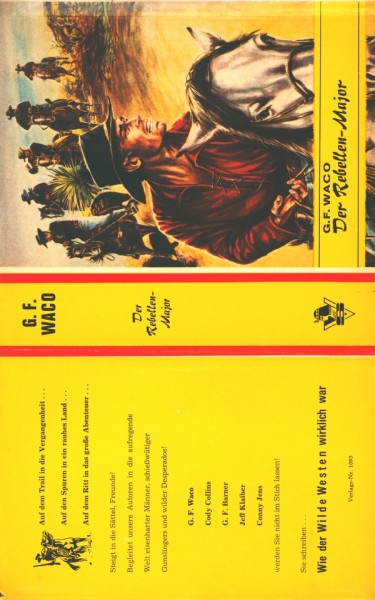 Waco, G.F. Leihbuch SU Rebellen-Major (Saba) nur Schutzumschlag