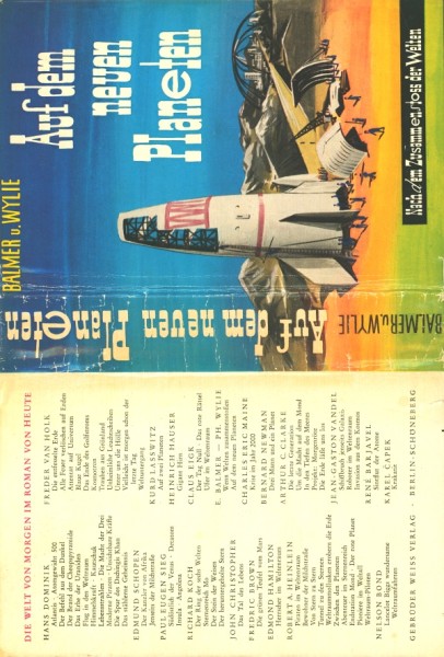 Balmer-Wylie Leihbuch SU Auf dem neuen Planeten (Weiss) nur Schutzumschlag