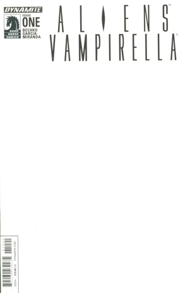 Vampirella / Aliens Blank Variant Cover 1