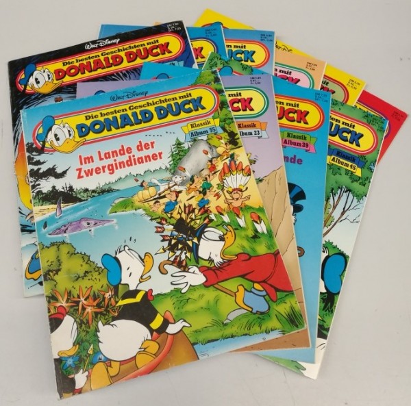 Paket 3760 10 verschiedene Besten Geschichten von Donald Duck (Ehapa, Br.) (Z1-2)