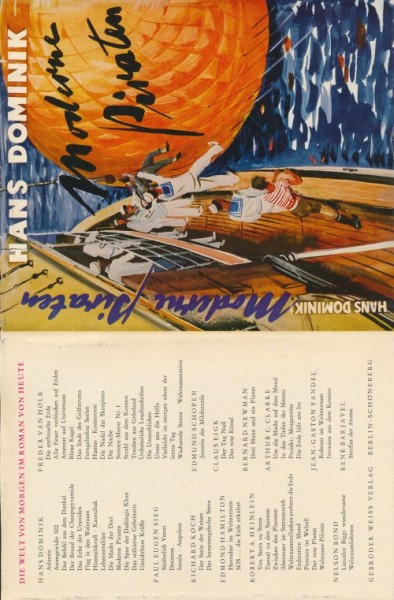 Dominik, Hans Leihbuch SU Moderne Piraten (Weiss) nur Schutzumschlag