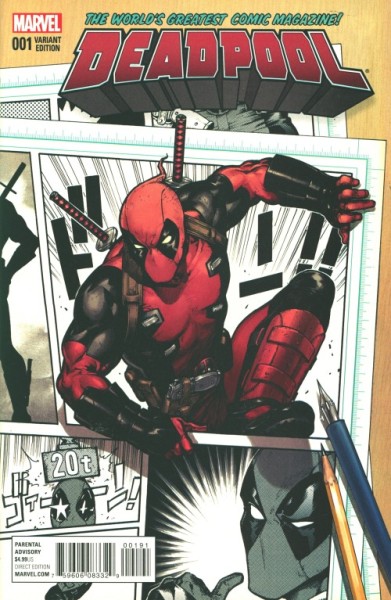 Deadpool (2016) 1:25 Variant Cover 1