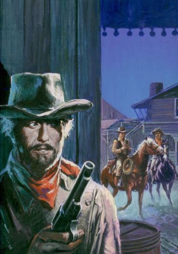 Originalzeichnung (0700) Bastei Wildwest-Roman Sonderheft 536