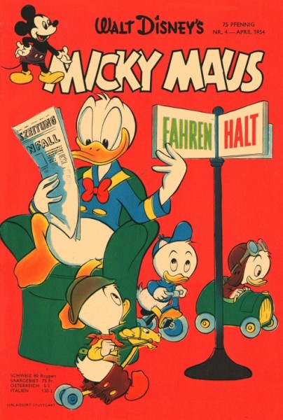 Micky Maus (Ehapa, Gb.) Jahrgang 1954 Nr. 1-12