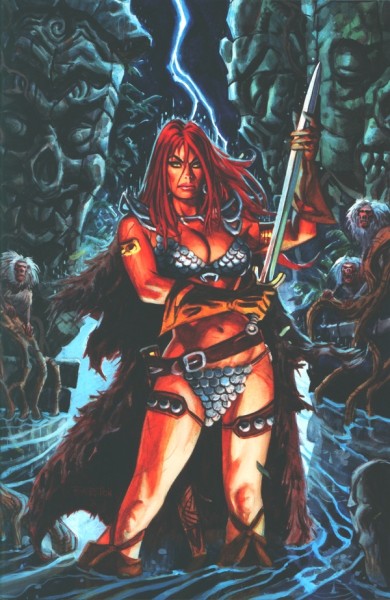 Red Sonja Deluge (2011) 1:10 Variant Cover (one-shot)
