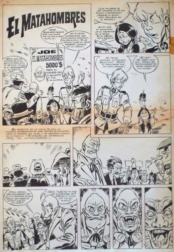 Originalzeichnung (0958) Sgt. Slim 6 Seiten zus. ÜF