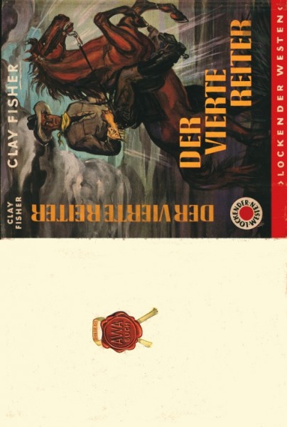 Lockender Westen Leihbuch SU Vierte Reiter (Awa) Fisher, Clay nur Schutzumschlag