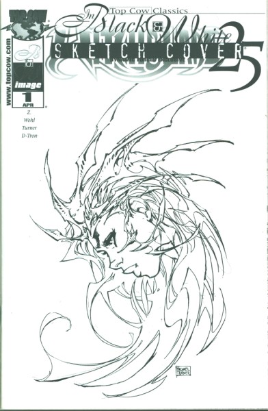 Top Cow Classics in Black and White: Witchblade (2000) Dynamic Forces Variant Cover 25