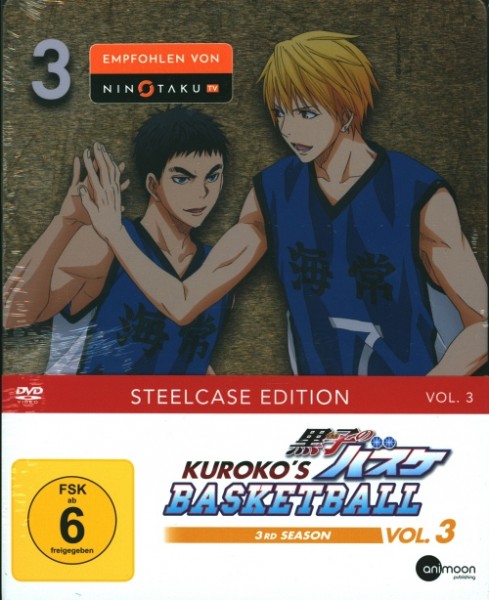 Kuroko's Basketball 3rd Season Vol. 3 DVD Steelcase Edition