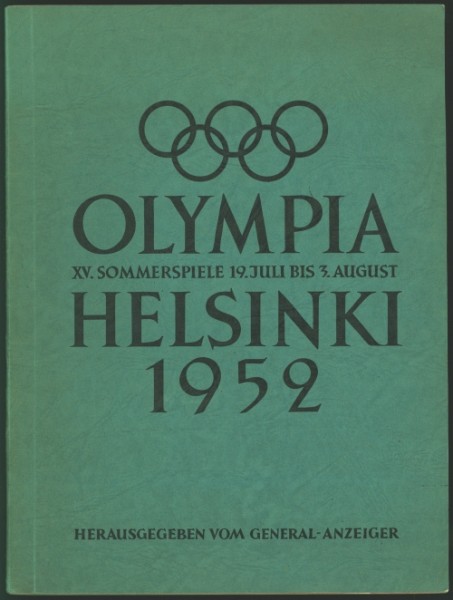 Bolle SBA ÜF XV. Olympiade Helsinki 1952 (30264/1) komplett Sammelbilderalbum Überformat